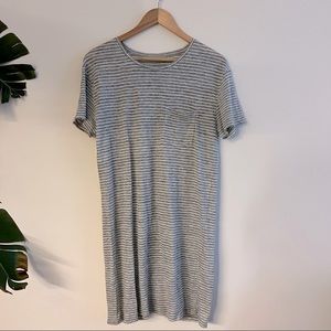 everlane linen blend shift dress - medium